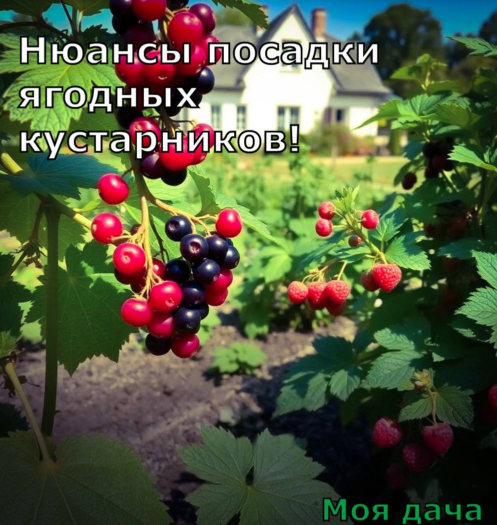 Нюансы посадки ягодных кустарников 🫐
